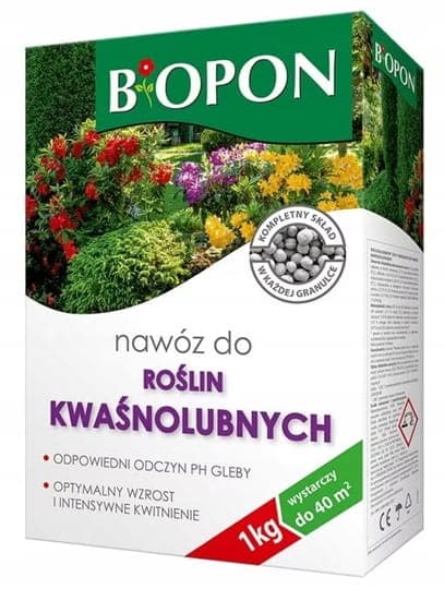 Lannoite happoa rakastaville kasveille 1 kg optimaaliseen kasvuun ja intensiiviseen kukintaan