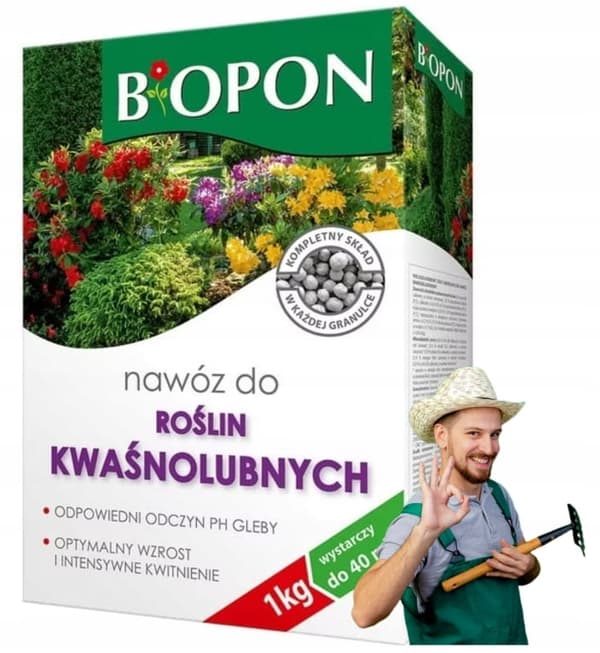 Lannoite happoa rakastaville kasveille 1 kg optimaaliseen kasvuun ja intensiiviseen kukintaan