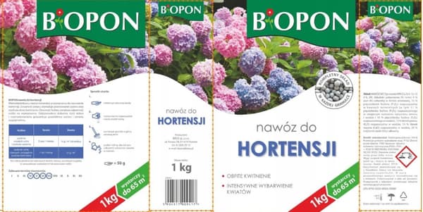 Hortensia flerkomponentgødning 1 kg Rigelig blomstring og sund vækst