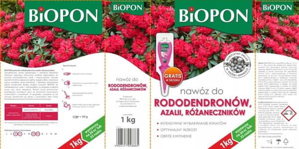 Gödselmedel för rhododendron, azaleor och rhododendron 1 kg försurande