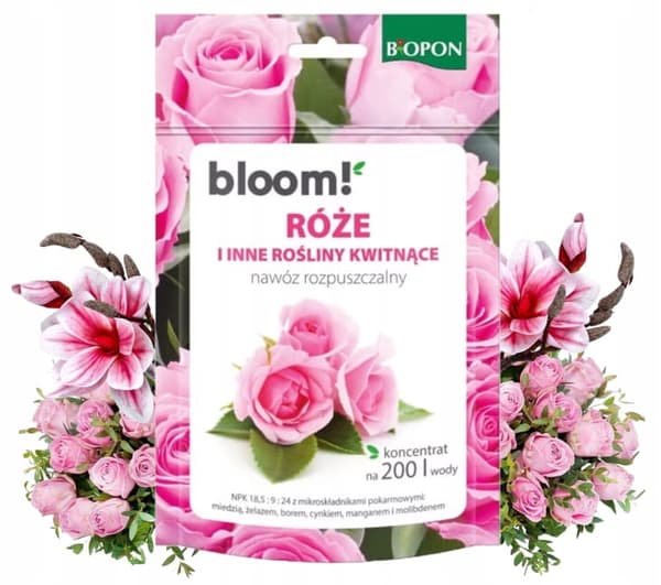 Lösligt gödningsmedel för rosor, blommande blommor 200g frodig långblommande