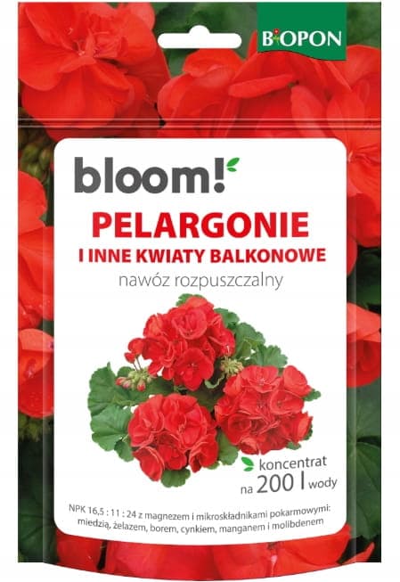 Lösligt gödningsmedel för pelargoner och andra balkongblommor 200 g