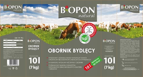 Granulerad nötgödsel 10L Naturligt universalgödselmedel