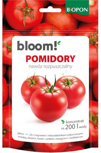 Bloom Opløselig gødning til tomater 200g Øger udbyttet og forbedrer smagen