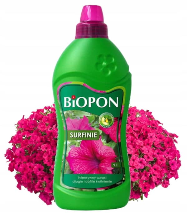 Biopon-lannoite surfinioille 1L Optimaalinen kasvu ja runsas kukinta