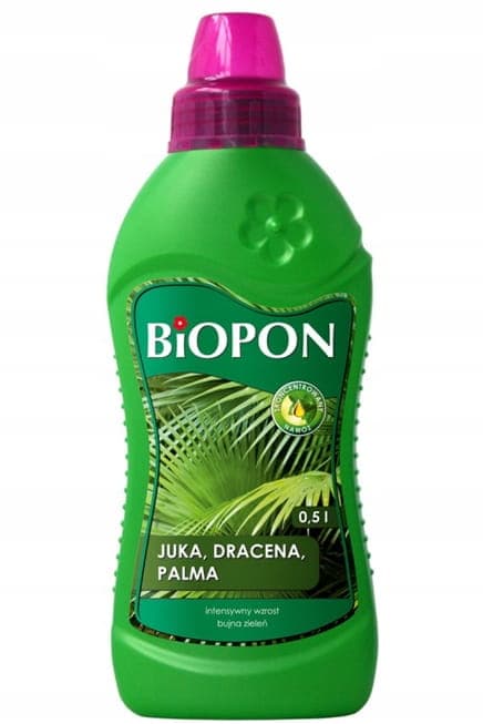 Lannoite jukkapalmuille ja dracaenoille 0,5 l. Terveet lehdet, intensiivisen vihreät.