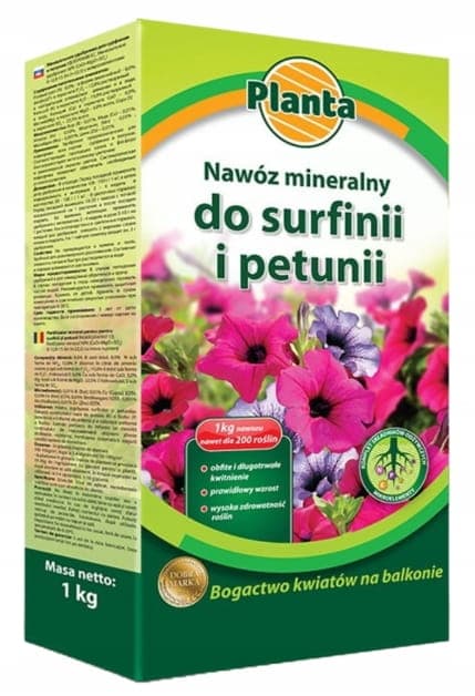 Lannoite surfinioille ja petunioille 1 kg Mineraali-intensiivinen kukinta