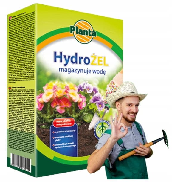 Hydrogel forbedrer jordens egenskaber 250 g Opbevarer vand