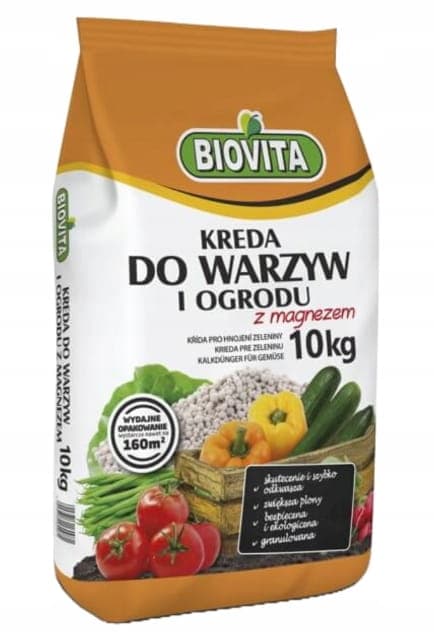 Grøntsags- og havekridt 10 kg calciumgødning med magnesium