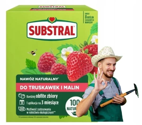 Naturlig gødning til jordbær og hindbær 650g Naturlig beskyttelse og rigelig høst