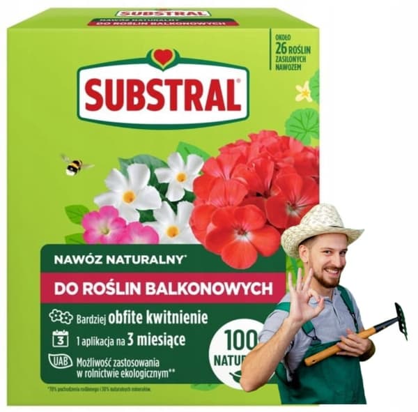 Naturligt gödselmedel för balkongväxter 650g Intensiv blomning och tillväxt