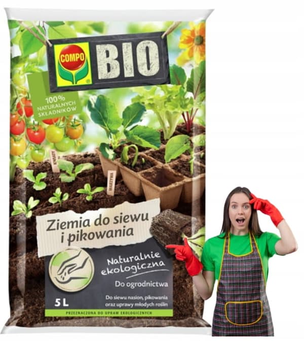 Compo BIO Jord för sådd och quiltning 5l ekologisk