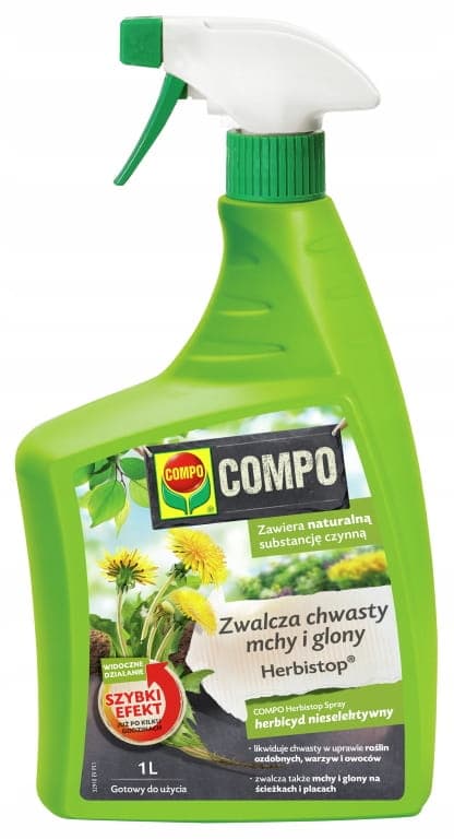 Ogräs-, mossa- och algbekämpningsspray 1L Klar att använda