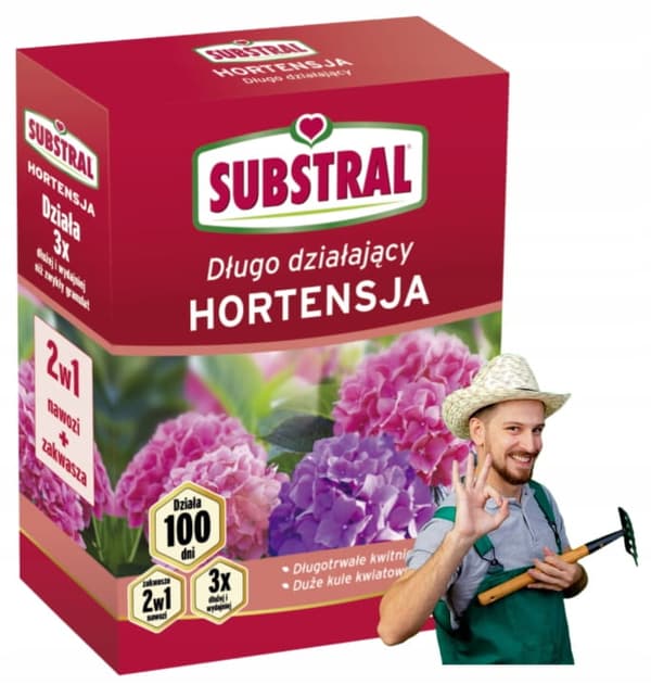 Hortensia-gödselmedel 1 kg för långsiktig näring och optimal jordförsurning