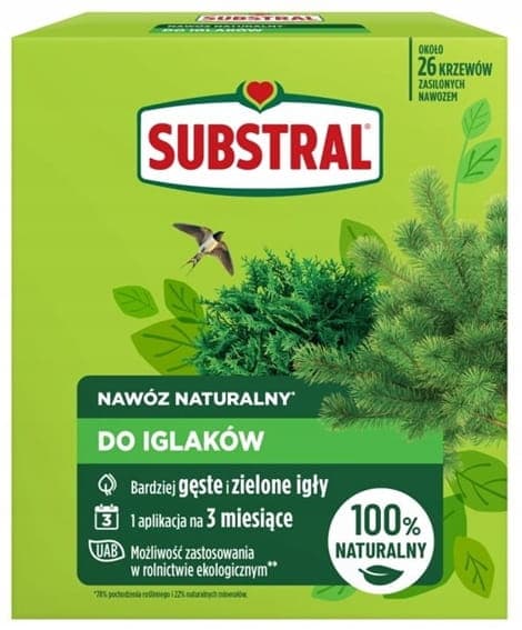 Naturligt gödselmedel för barrträd 1,2 kg Friska och frodiga gröna växter