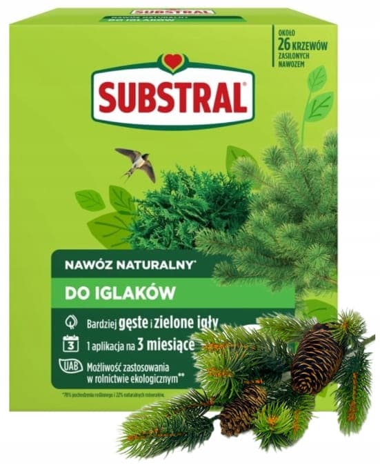 Naturligt gödselmedel för barrträd 1,2 kg Friska och frodiga gröna växter