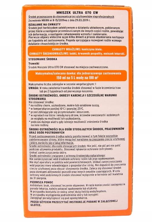 Herbicidspray för gräsmatta 500ml Bekämpar klövermilkweed