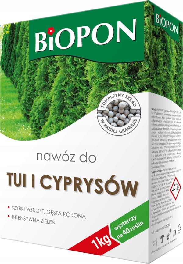 Granulerat gödselmedel för thuja och cypresser 1 kg