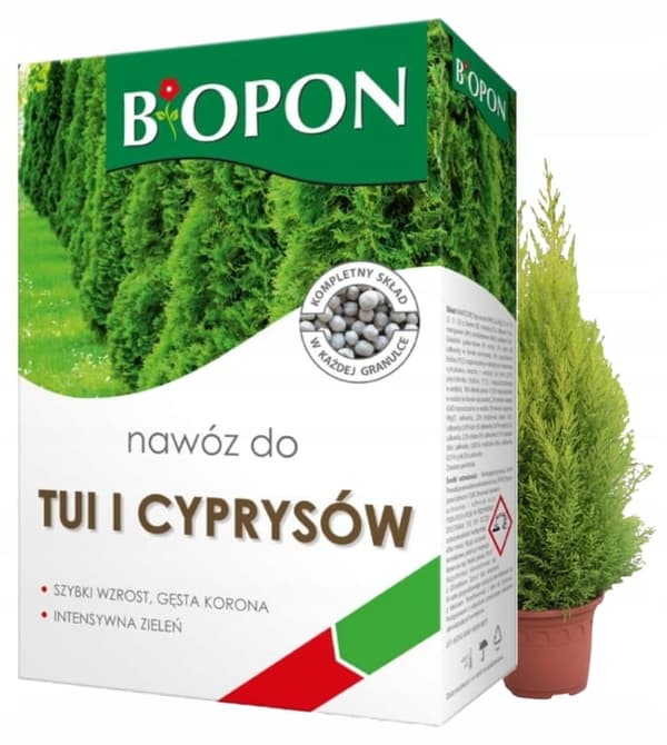 Granulerat gödselmedel för thuja och cypresser 3 kg