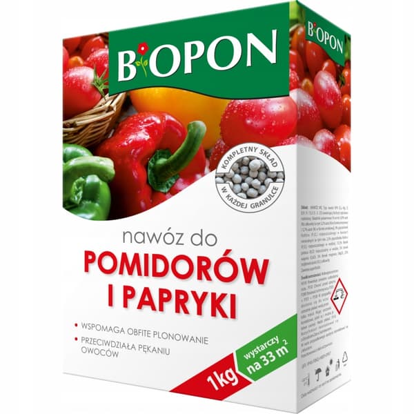 Granulerat gödselmedel för tomater och paprika 1 kg