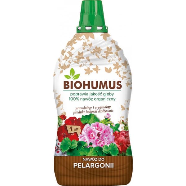 Biohumuslannoite pelargonioille ja parvekekasveille 1l