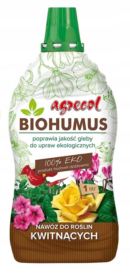 Biohumus EKO gödselmedel för blommande växter 1 l
