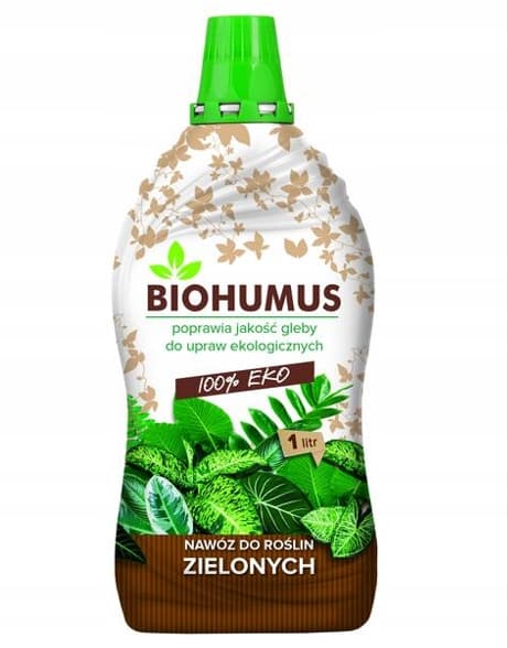 Biohumusgödsel för blommor och gröna växter 1 l