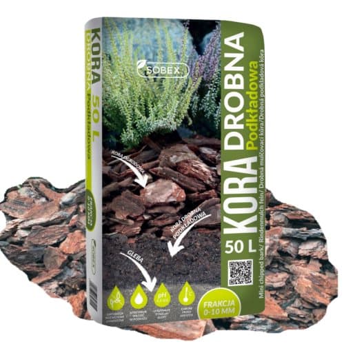 Finprimer för trädgårdsbruk för tallbark 50L 0-10mm