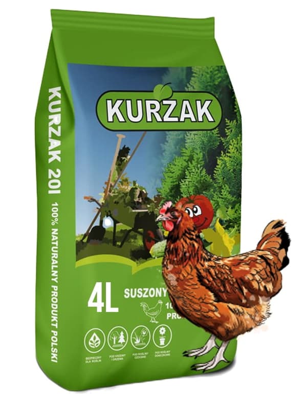 Kurzak kuivattu luonnonmukainen lannoite 4L