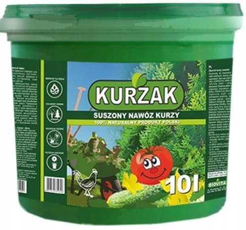 Torkad Kurzak naturlig gödselgödsel effektiv 10l