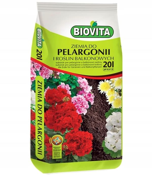 Jord för pelargoner och balkongväxter 20L