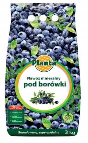 Surgörande granulerat gödselmedel för blåbär 3 kg