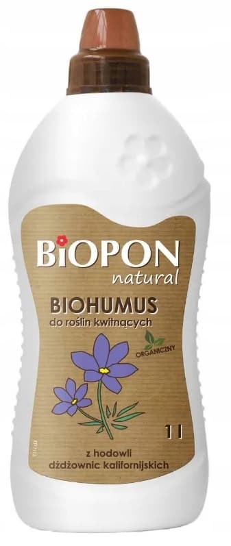 Naturligt gödselmedel för blommande växter biohumus 1 l