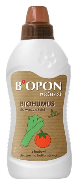 Naturligt gödningsmedel för grönsaker och örter Biohumus 1 l