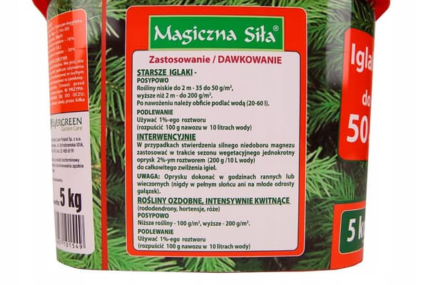 Barrgödsel mot brunfärgning av barr 5 kg