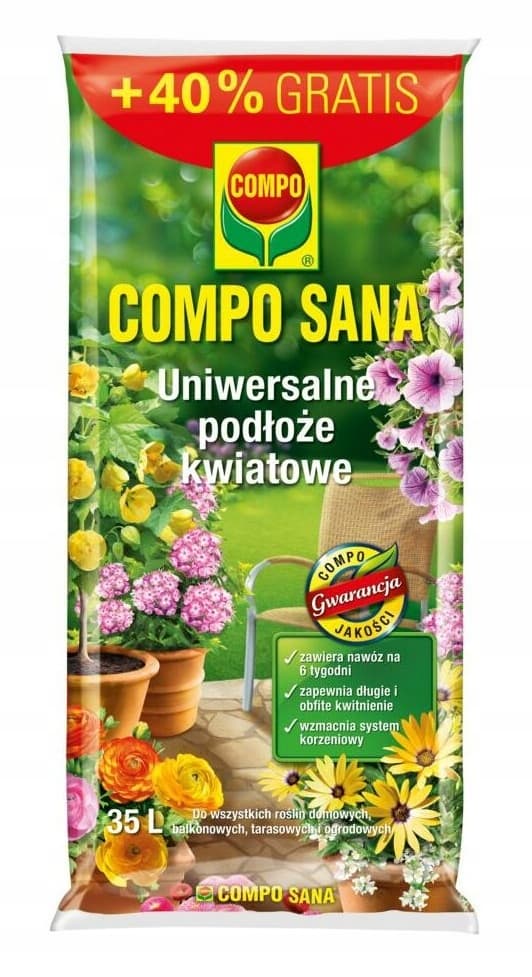 Trädgårdsjord universal för blommor 35 l