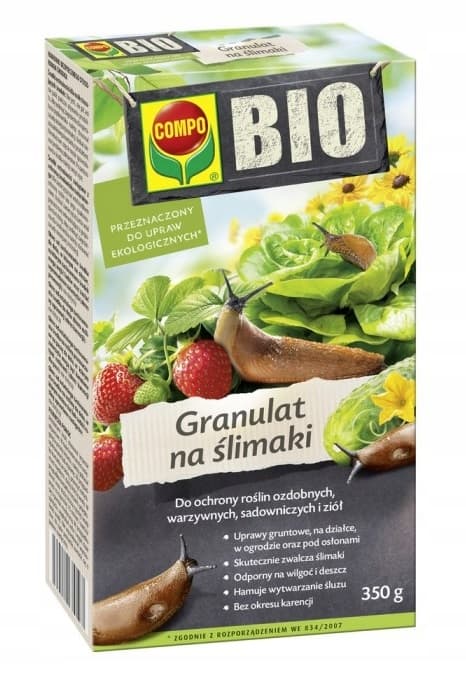 Granulat til snegle økologisk BIO 350 g