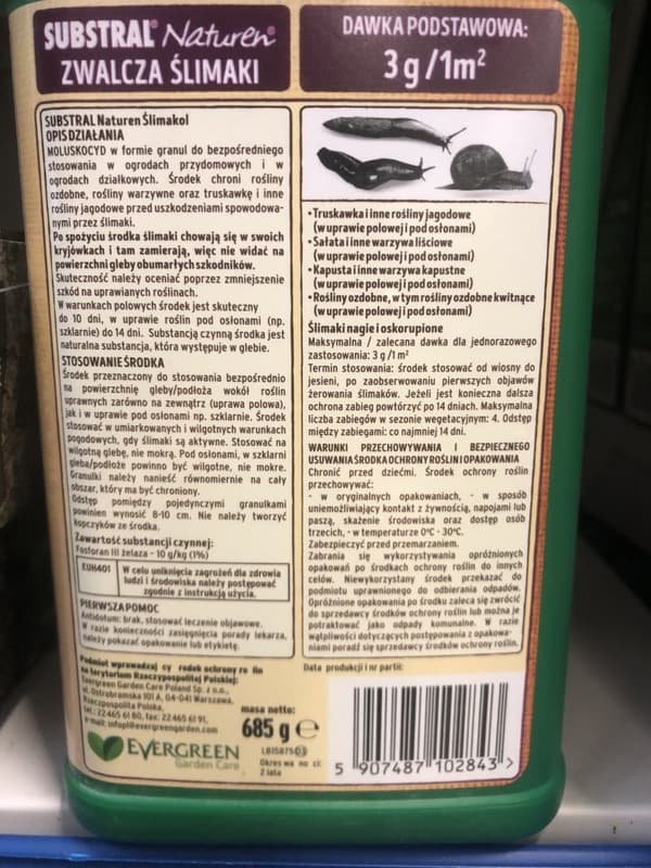 Økologisk snegledræber Ślimakol 685g