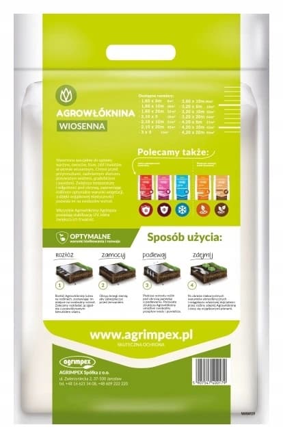Spring agrotekstil hvid til beklædning 3,2 x 10m
