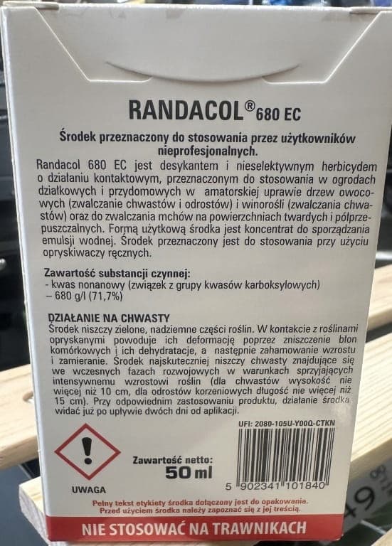 Mossa- och ogräsmedel för trottoarer och uppfarter 50 ml