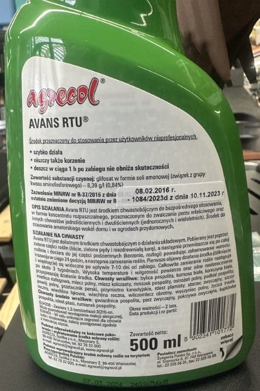 Medel mot ogräs och oönskade växter 1L