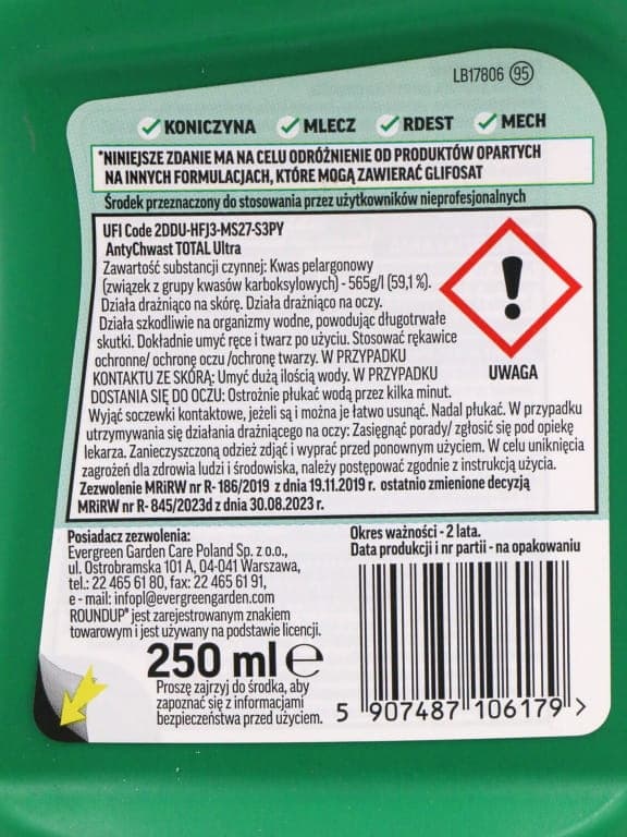 Ogräsmedelskoncentrat 250 ml Roundup Herbicid