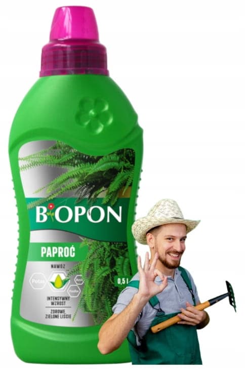 Biopon Gödselmedel för ormbunkar 0,5L Specialiserat preparat för skötsel av ormbunkar