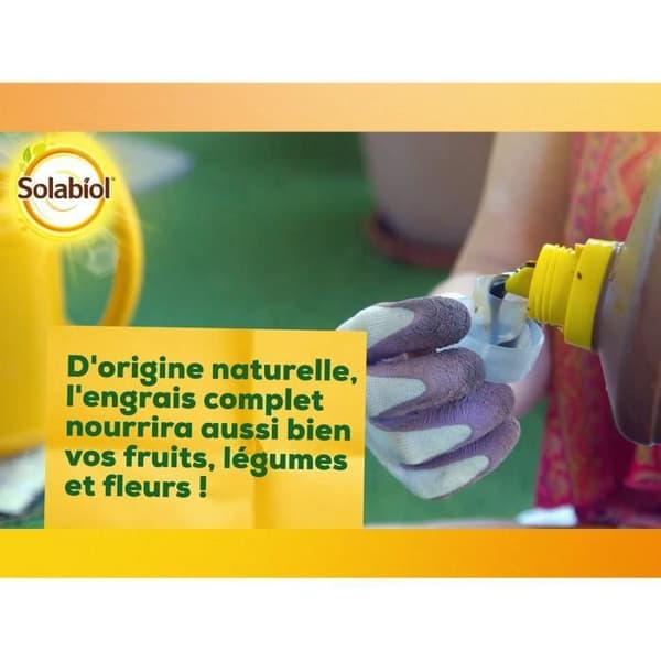 Solabiol SOLICOMP1 komplett flytande gödselmedel 1L - Universalgödsel | Lämplig för ekologiskt jordbruk