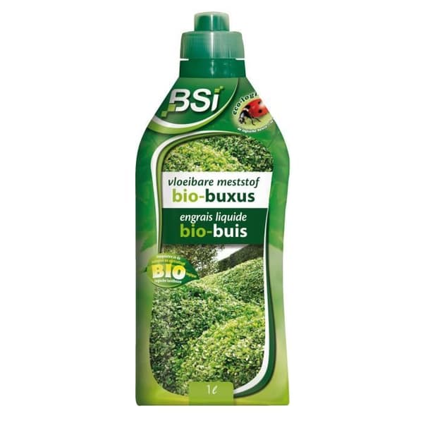 BSI - Organiskt gödselmedel - Flytande - För buxbom - Stimulerar och ger glans - Med spårämnen 1L - UAB