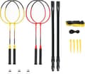 Miniatyrbilde 1 av 5: Nils Extreme NRZ264 ALUMINIUM / FOR BADMINTON 4 RACKETTER + 3 FJÆR SHUTTERS + NETT 600x60cm + NILS DEKSEL