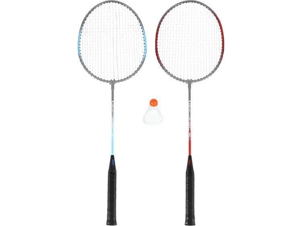 Nils Extreme NRZ002 STÅL / BADMINTON 2 racketar + NILS fjäderboll