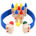 Miniatyrbilde 2 av 5: vidaXL Bowlingspill flerfarget heltre furu
