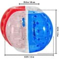 Miniatyrbild 9 av 9: 2st bärbar 1,5m diameter uppblåsbar stötfångare boll, 0,8mm tjockt PVC-material, lätt att blåsa upp/tömma, pålitlig design, bred applikation