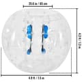 Miniatyrbild 8 av 8: Bärbar 1,5M diameter uppblåsbar stötfångare boll, 0,8mm extra tjockt PVC-material, ergonomisk design, lätt att blåsa upp, bred applikation